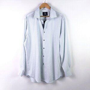 WRK Mens 17 1/2 Button-Up 4-Way Stretch Long Sleeve Shirt Plaid Multicolor